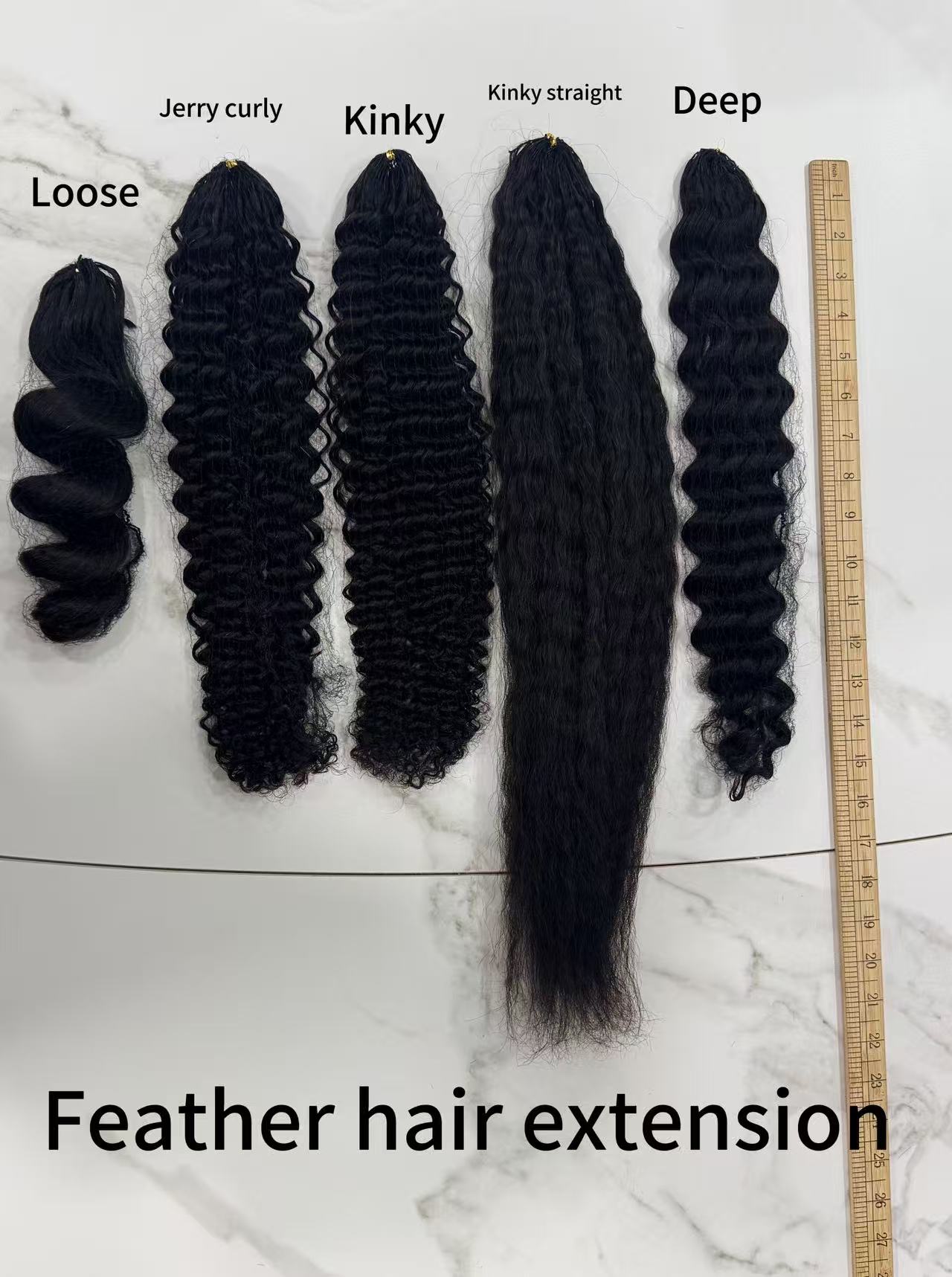 B Level Virgin Hair Natural Black Double Drawn Single Drawn Bundle 15% Ratio
