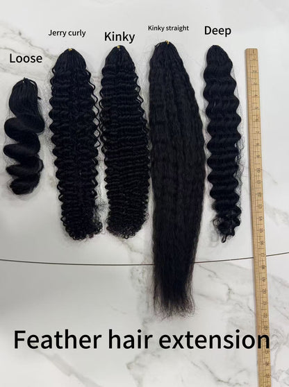 B Level Virgin Hair Natural Black Double Drawn Single Drawn Bundle 15% Ratio