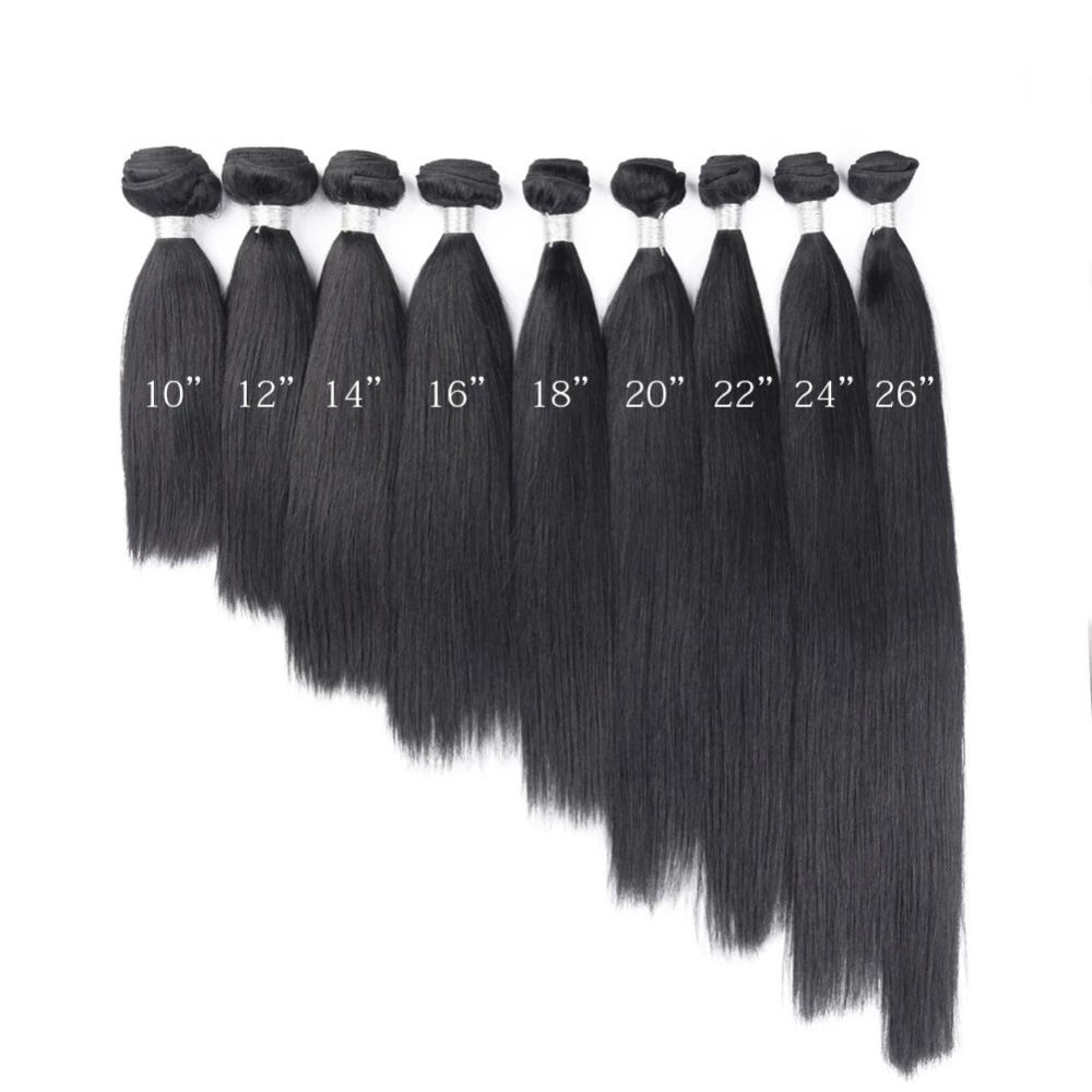 B Level Virgin Hair Natural Black Double Drawn Single Drawn Bundle 15% Ratio