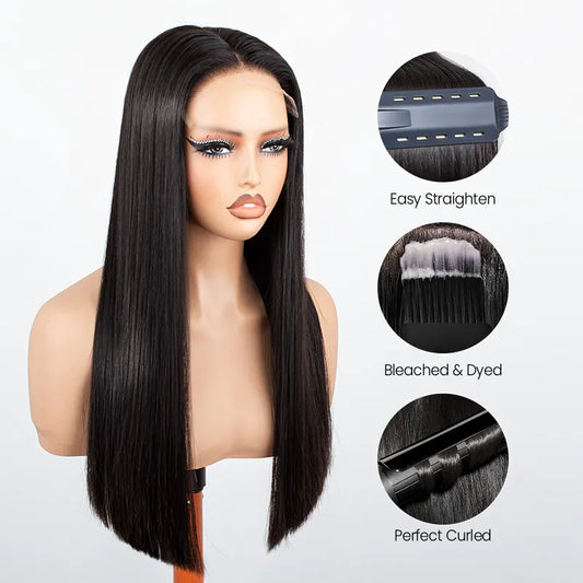 Super Double Drawn Bone Straight HD Lace Frontal 100% Vietnmese Hair Wig